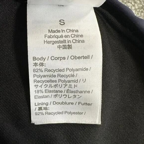 NWT J.Crew Curved Waist Mid Rise High Leg Cheeky Bikini Bottom Swim S Navy Blue - Picture 8 of 15